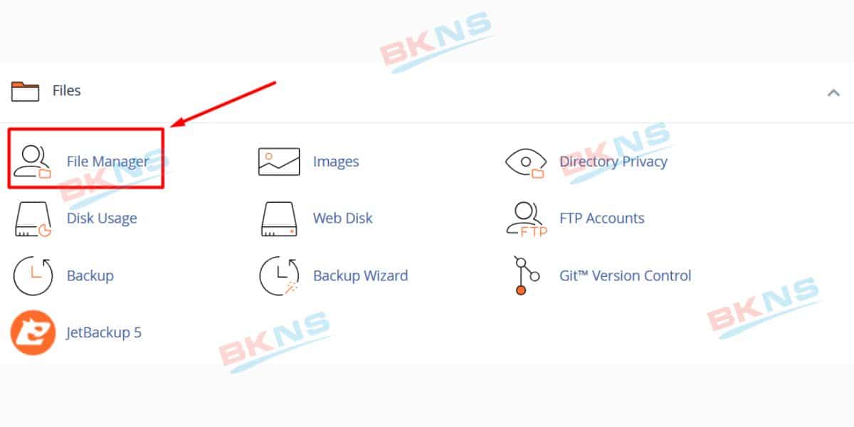Chọn File Manager