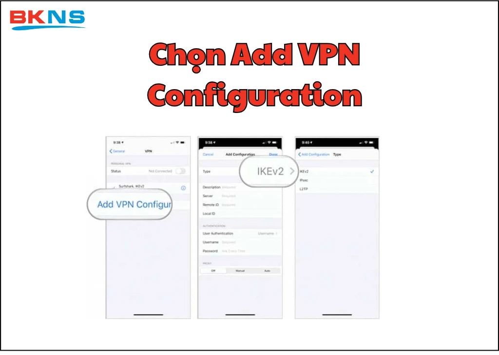 Chọn Add VPN Configuration