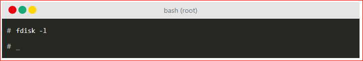 fdisk -l