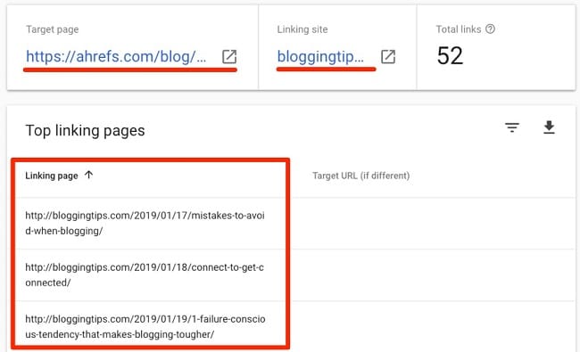 Kiểm tra backlink của website với Google Search Console 3