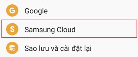 Hướng dẫn sử dụng Samsung Cloud để sao lưu dữ liệu