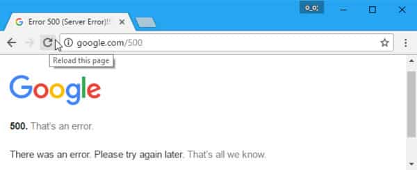 HTTP Error 500 là lỗi gì