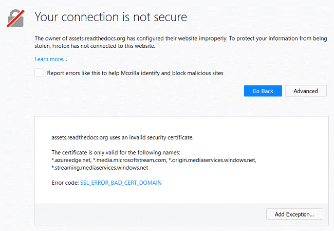 Khắc phục lỗi ssl_error_bad_cert_domain như thế nào?