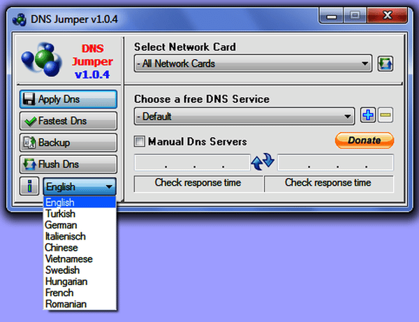 Phần mềm fake  địa chỉ IP DNS Jumper