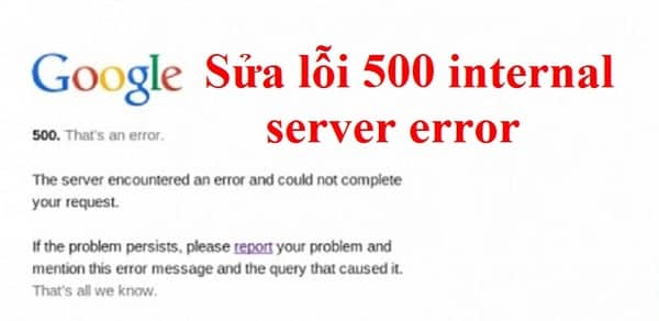 Quá nhiều người truy cập gây ra lỗi HTTP Error 500