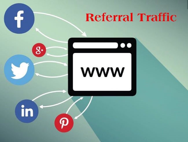 Referral Traffic là lưu lượng truy cập từ tất cả nguồn trỏ về website được Google lưu trữ.
