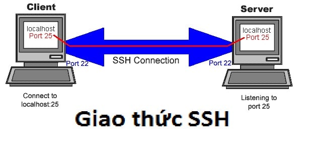 SSH là giao thức kết nối server và client được bảo mật và an toàn