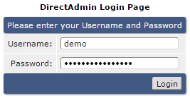 Đăng nhập vào hosting DirectAdmin