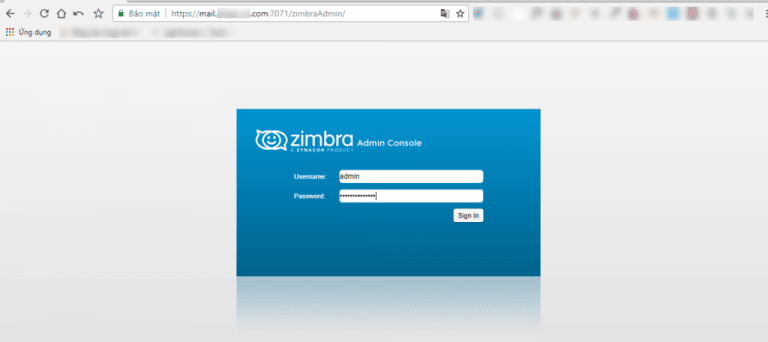 Hướng dẫn thay đổi ngôn ngữ với webmail Zimbra