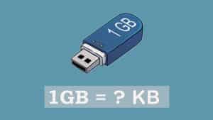 1GB bằng bao nhiêu KB?