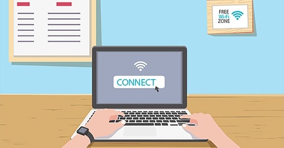 Connect to wifi sau khi cài đặt card mạng xong